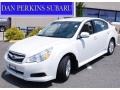 2010 Satin White Pearl Subaru Legacy 2.5i Premium Sedan  photo #1