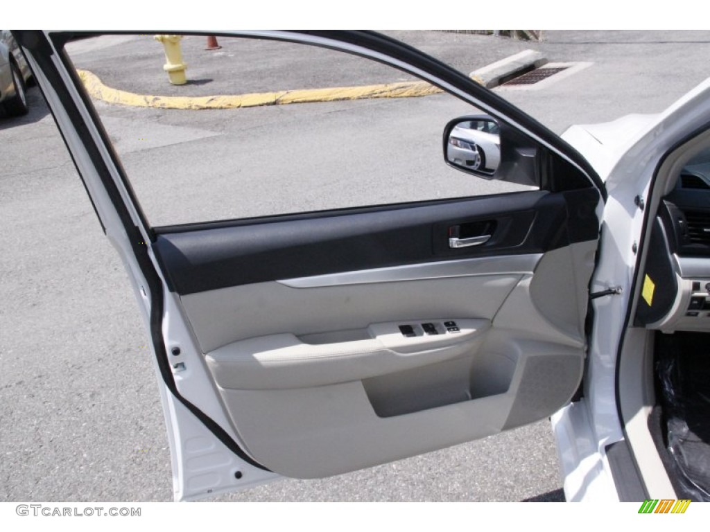 2010 Subaru Legacy 2.5i Premium Sedan Warm Ivory Door Panel Photo #50992856
