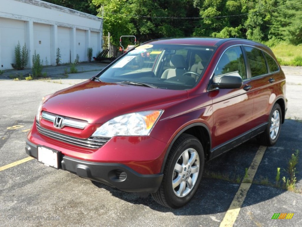 2008 CR-V EX 4WD - Tango Red Pearl / Gray photo #18