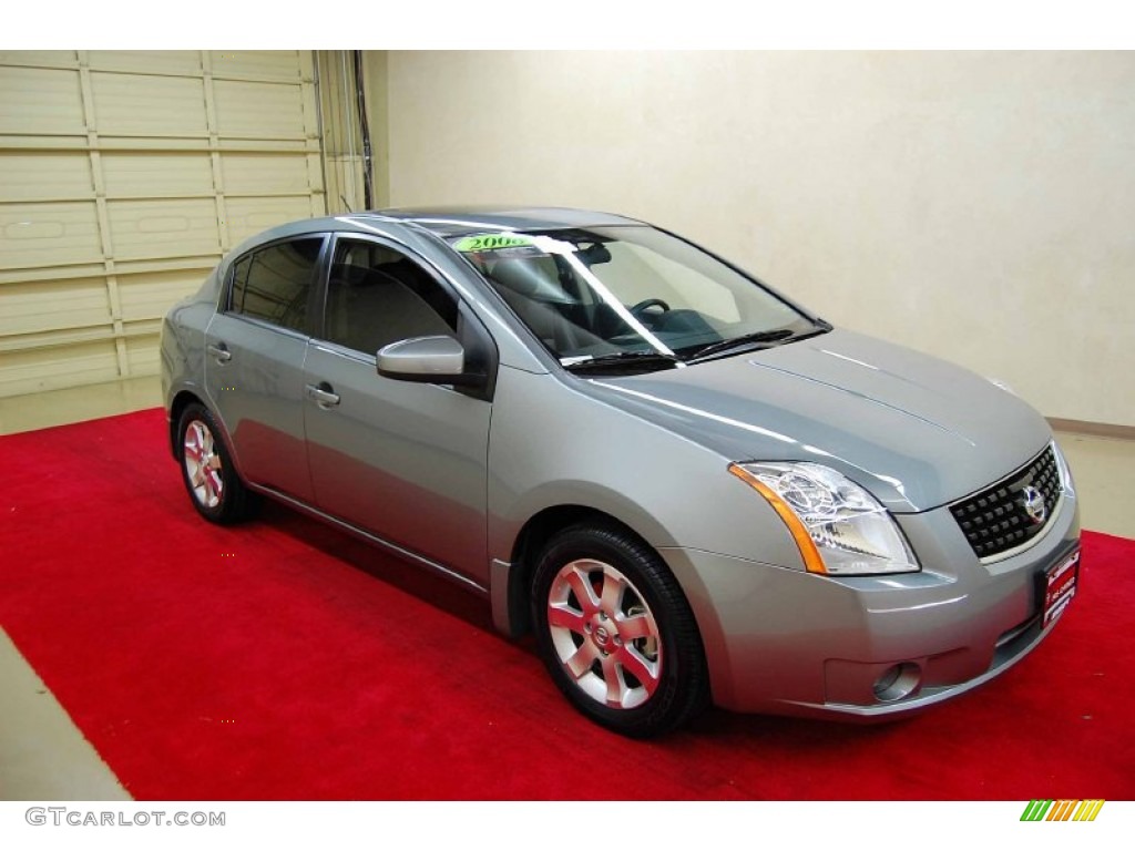 2008 Sentra 2.0 SL - Magnetic Gray / Charcoal/Steel photo #1