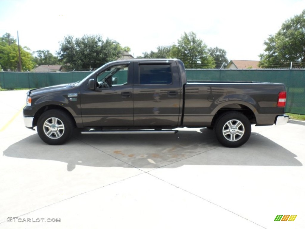 2006 F150 XLT SuperCrew - Dark Stone Metallic / Medium/Dark Flint photo #6