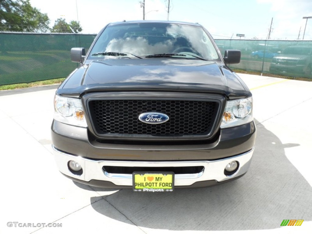 2006 F150 XLT SuperCrew - Dark Stone Metallic / Medium/Dark Flint photo #8