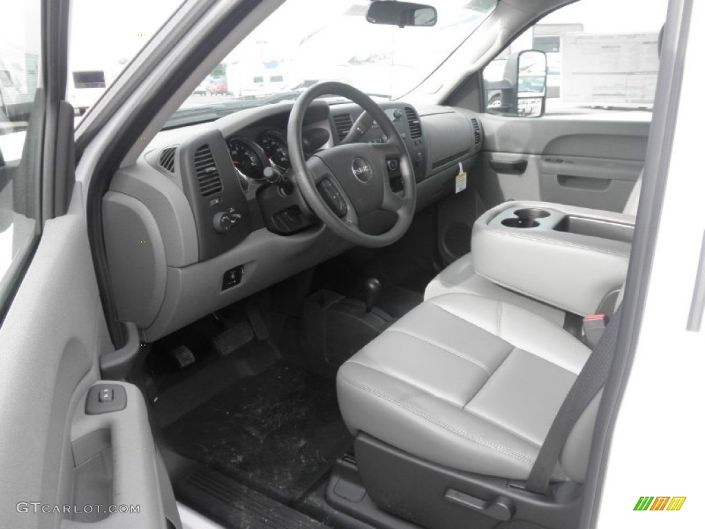 Dark Titanium Interior 2011 GMC Sierra 3500HD Work Truck Crew Cab 4x4 Chassis Photo #50995961