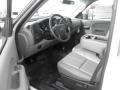 Dark Titanium 2011 GMC Sierra 3500HD Work Truck Crew Cab 4x4 Chassis Interior Color