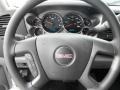 2011 GMC Sierra 3500HD Dark Titanium Interior Steering Wheel Photo