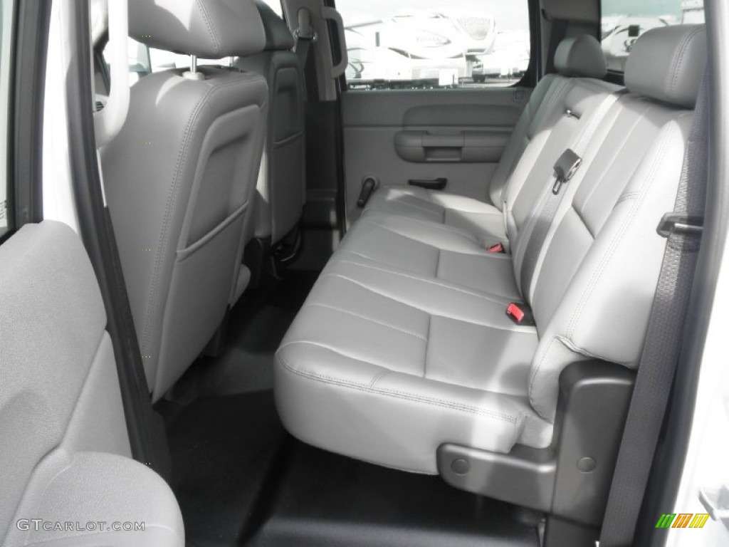 Dark Titanium Interior 2011 GMC Sierra 3500HD Work Truck Crew Cab 4x4 Chassis Photo #50996035