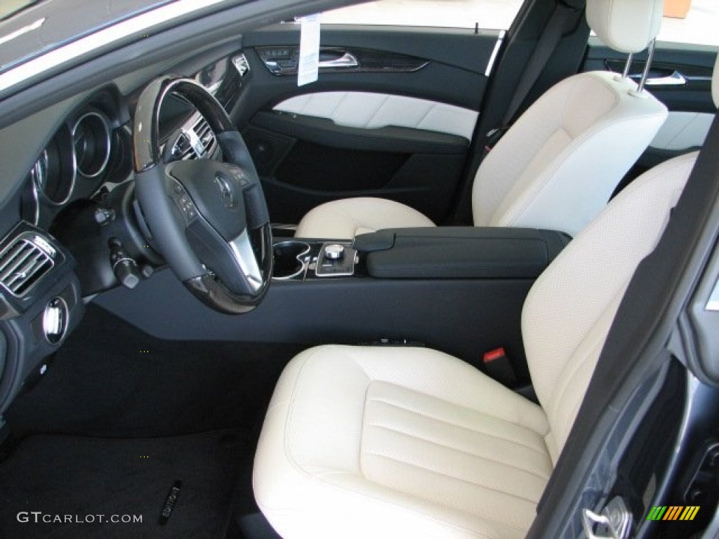 Porcelain/Black Interior 2012 Mercedes-Benz CLS 550 Coupe Photo #50997467