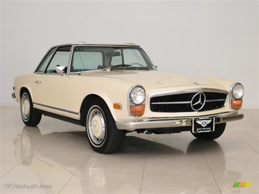 1969 SL Class 280 SL Roadster - Light Ivory / Dark Green photo #12