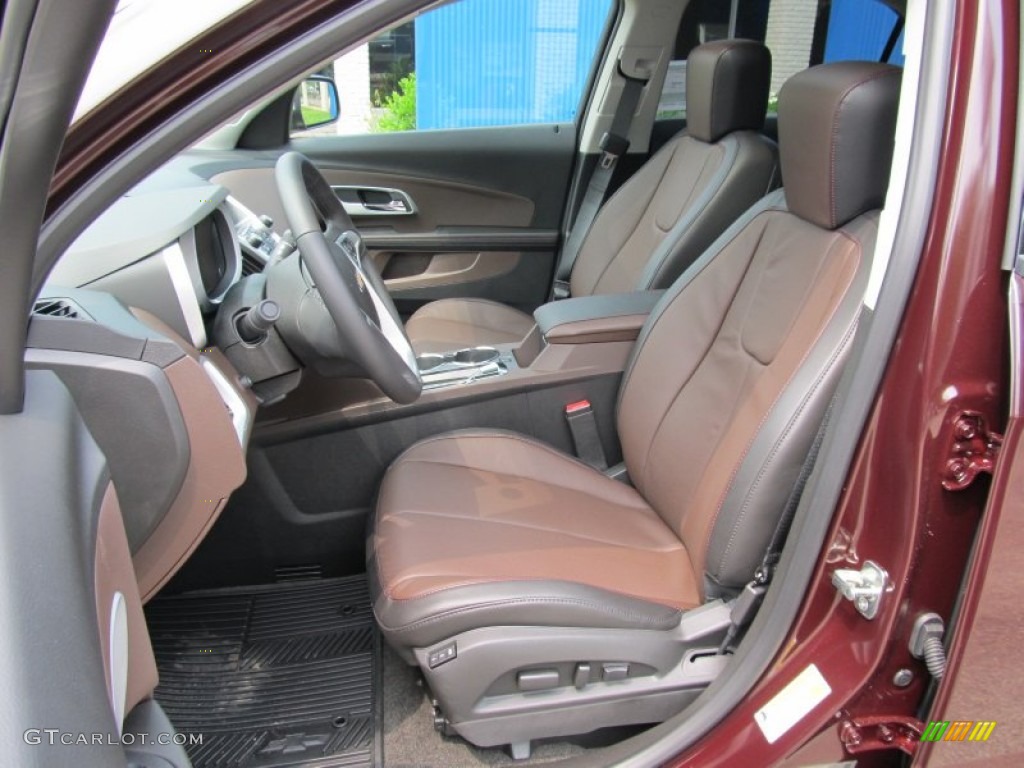 Brownstone/Jet Black Interior 2011 Chevrolet Equinox LTZ AWD Photo #51000124