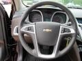 2011 Chevrolet Equinox Brownstone/Jet Black Interior Steering Wheel Photo
