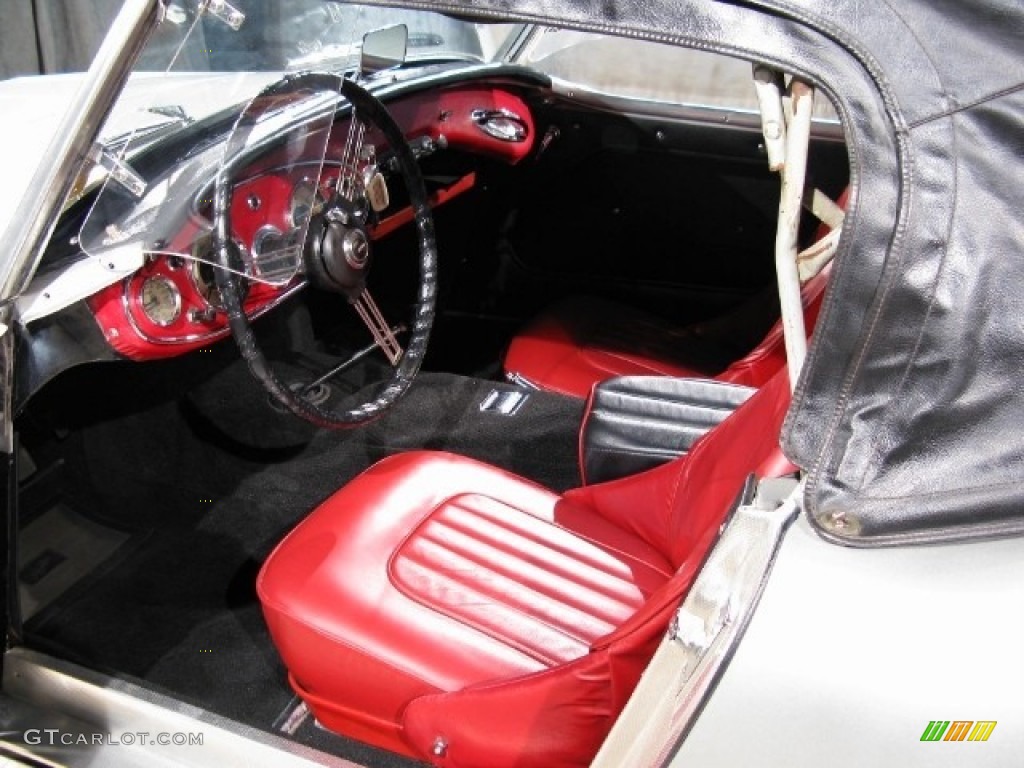 Red Interior 1957 Austin-Healey 100-6 Convertible Photo #51000520