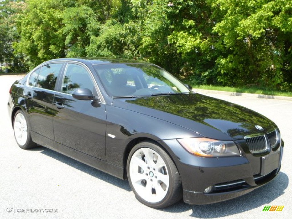 2008 3 Series 335i Sedan - Black Sapphire Metallic / Terra Dakota Leather photo #1