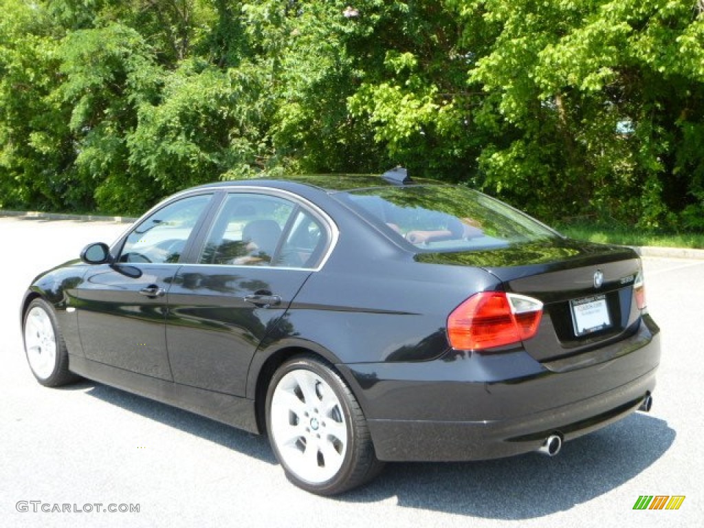 2008 3 Series 335i Sedan - Black Sapphire Metallic / Terra Dakota Leather photo #4
