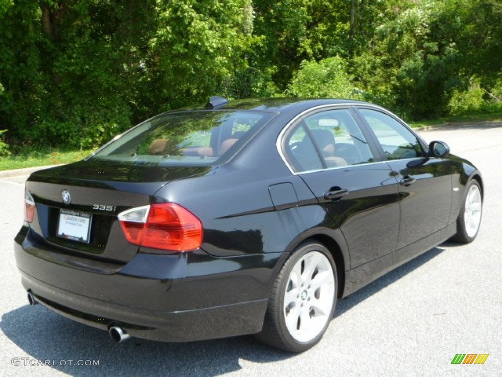2008 3 Series 335i Sedan - Black Sapphire Metallic / Terra Dakota Leather photo #6