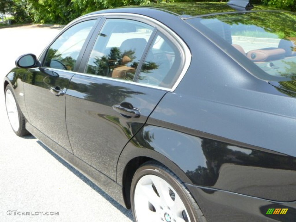 2008 3 Series 335i Sedan - Black Sapphire Metallic / Terra Dakota Leather photo #12