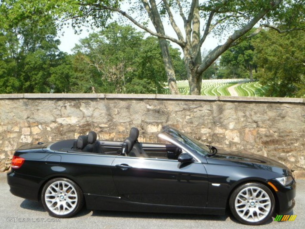 2008 3 Series 328i Convertible - Black Sapphire Metallic / Black photo #17