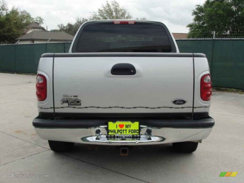 2003 F150 XLT SuperCrew - Silver Metallic / Dark Graphite Grey photo #4