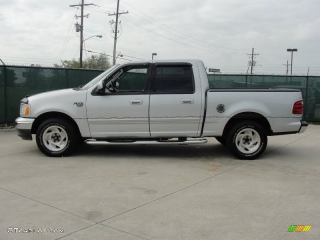 2003 F150 XLT SuperCrew - Silver Metallic / Dark Graphite Grey photo #6