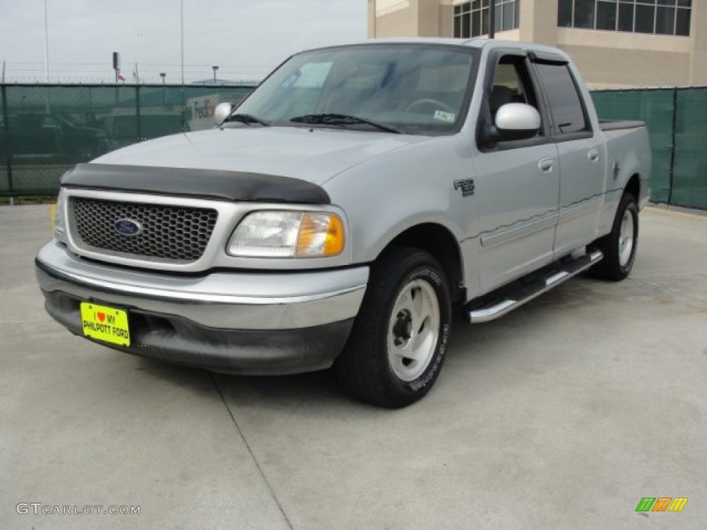 2003 F150 XLT SuperCrew - Silver Metallic / Dark Graphite Grey photo #7