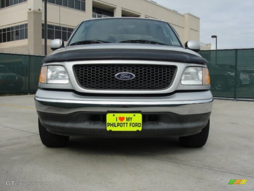 2003 F150 XLT SuperCrew - Silver Metallic / Dark Graphite Grey photo #9
