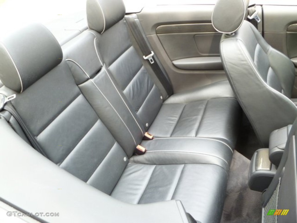 Black/Silver Interior 2005 Audi S4 4.2 quattro Cabriolet Photo #51004713