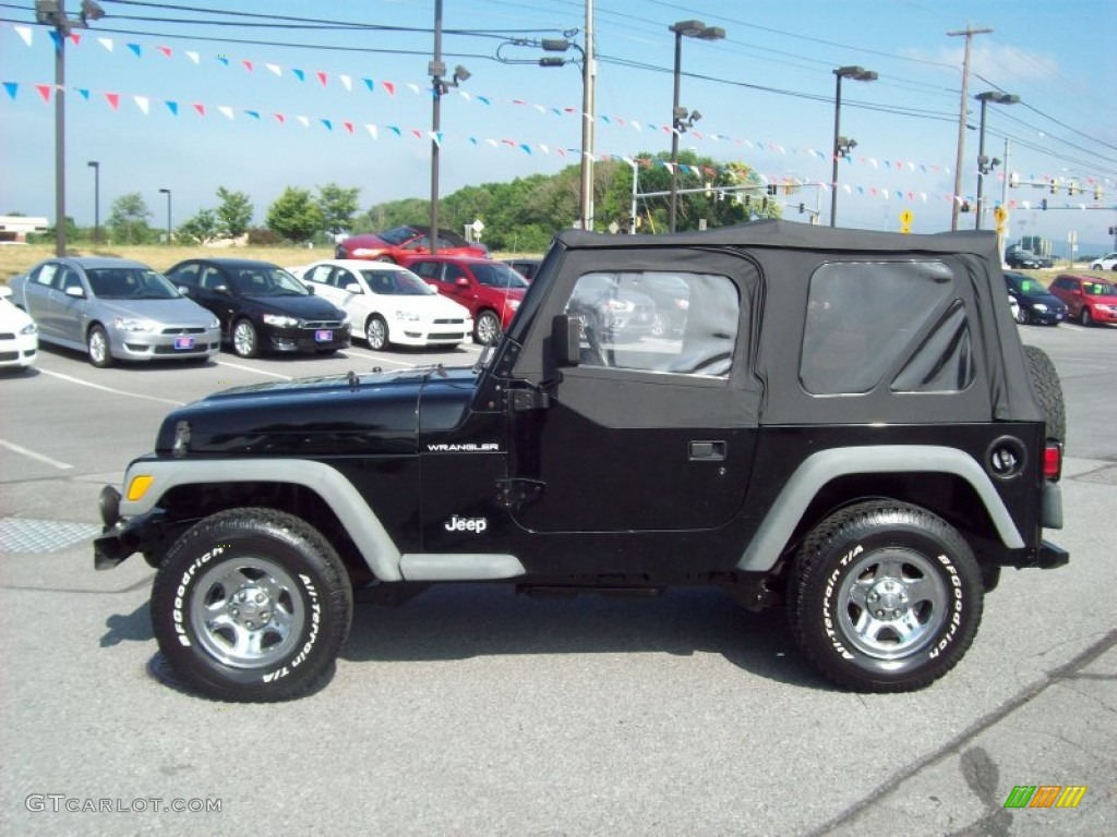 Black 2002 Jeep Wrangler X 4x4 Exterior Photo #51004843