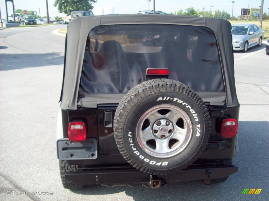 2002 Wrangler X 4x4 - Black / Camel Beige photo #4