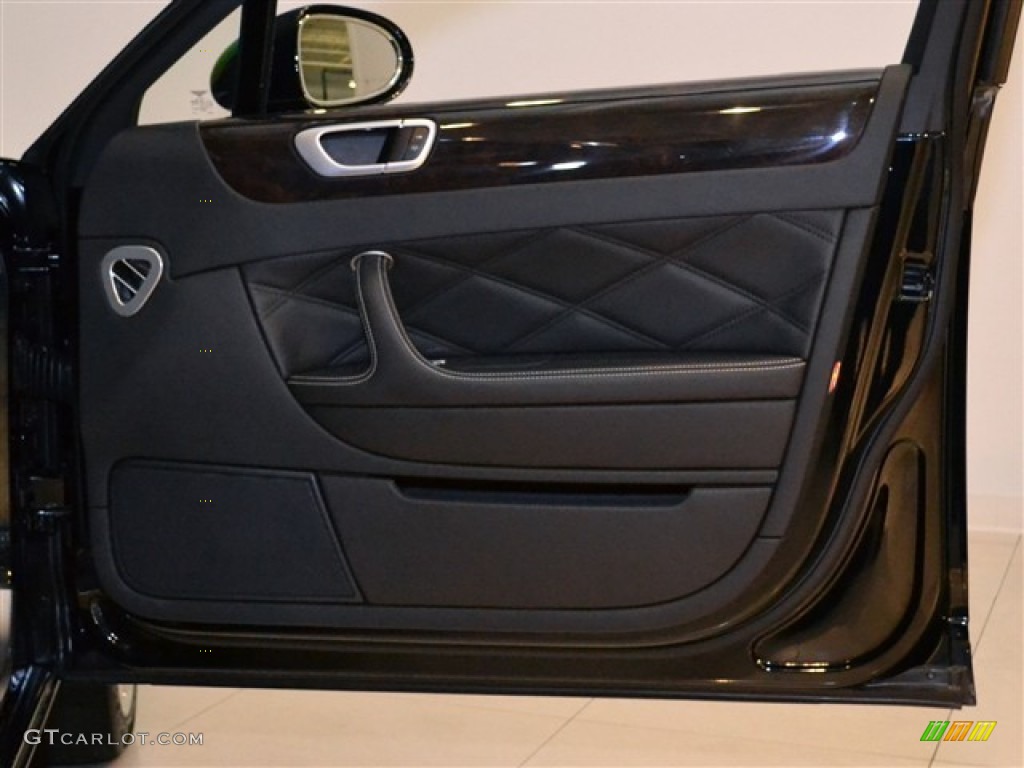 2009 Bentley Continental Flying Spur Speed Beluga Door Panel Photo #51004882