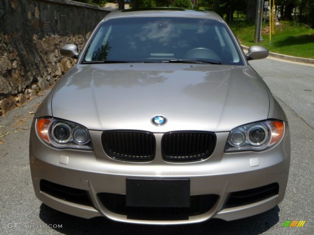 2008 1 Series 135i Coupe - Cashmere Silver Metallic / Black photo #3