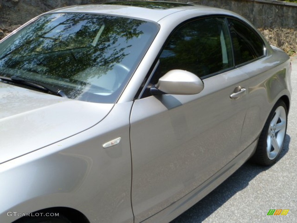 2008 1 Series 135i Coupe - Cashmere Silver Metallic / Black photo #15