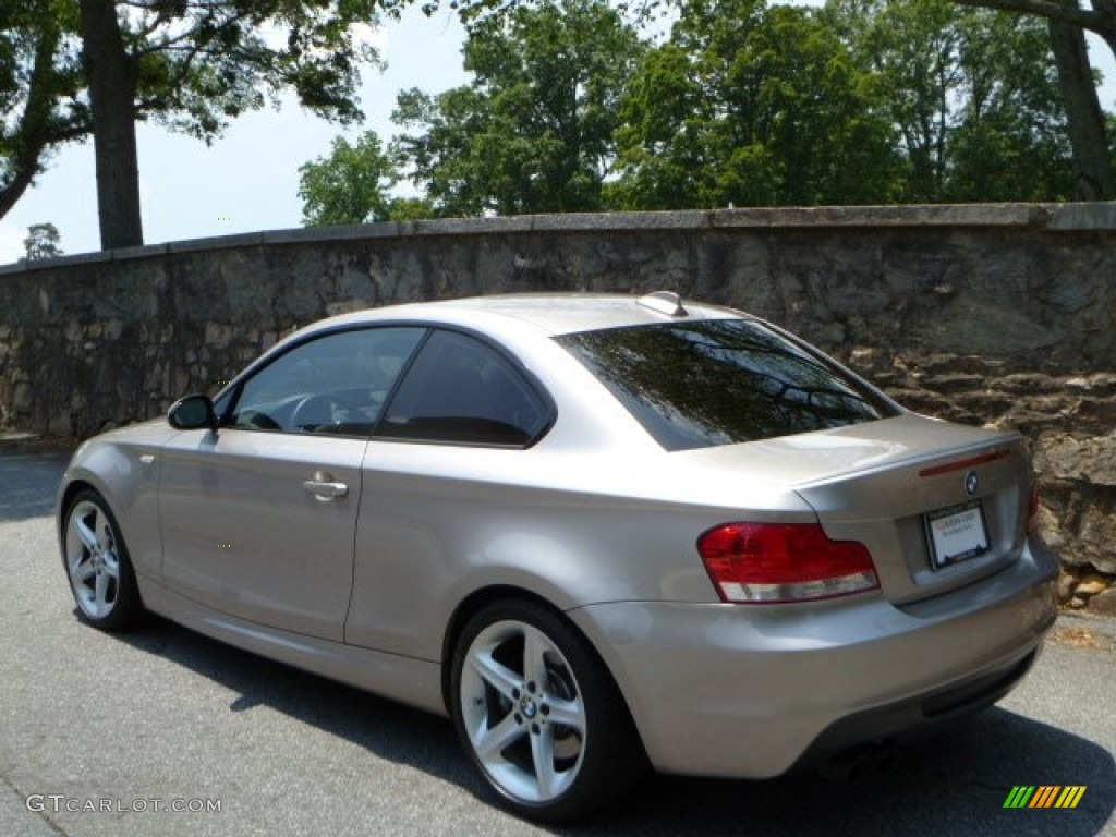 2008 1 Series 135i Coupe - Cashmere Silver Metallic / Black photo #16