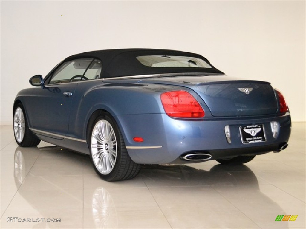 2010 Continental GTC Speed - Blue Crystal / Linen/Imperial Blue photo #13