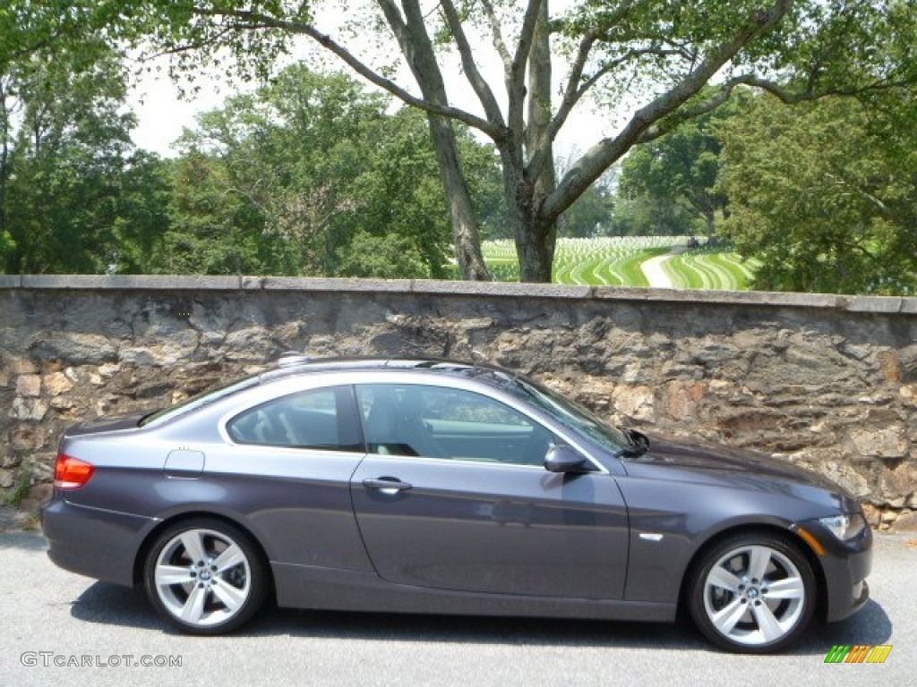 2007 3 Series 335i Coupe - Sparkling Graphite Metallic / Grey photo #2
