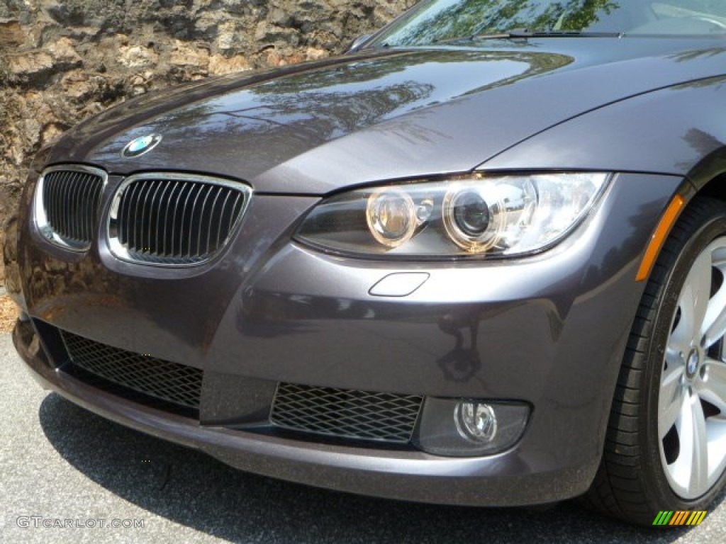 2007 3 Series 335i Coupe - Sparkling Graphite Metallic / Grey photo #14