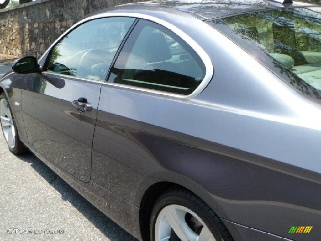 2007 3 Series 335i Coupe - Sparkling Graphite Metallic / Grey photo #17