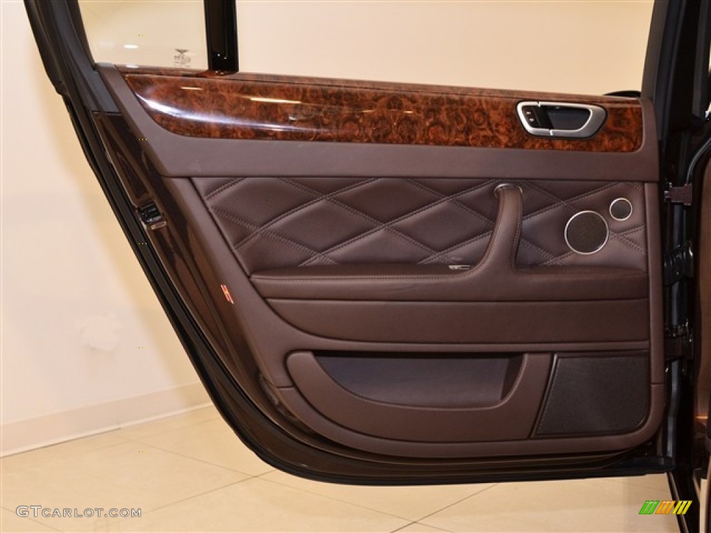2010 Bentley Continental Flying Spur Speed Burnt Oak Door Panel Photo #51006340