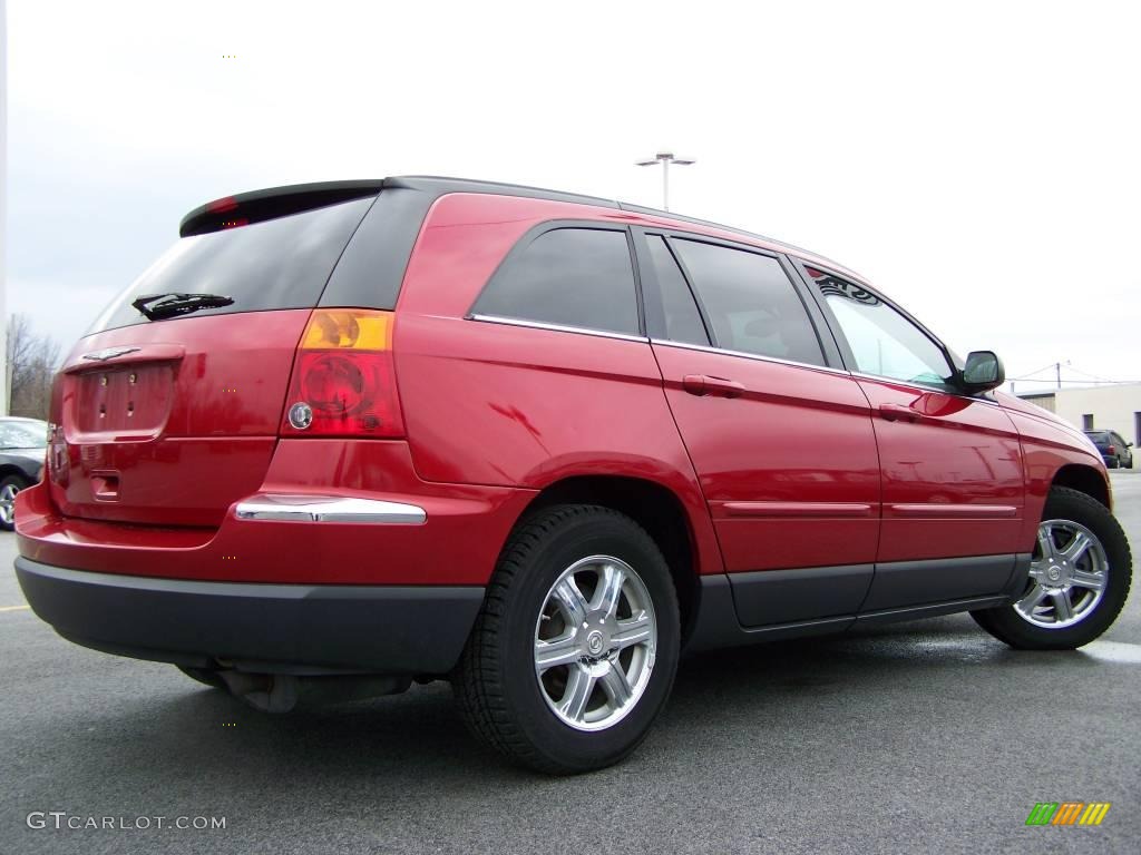 2004 Pacifica  - Inferno Red Pearl / Light Taupe photo #4