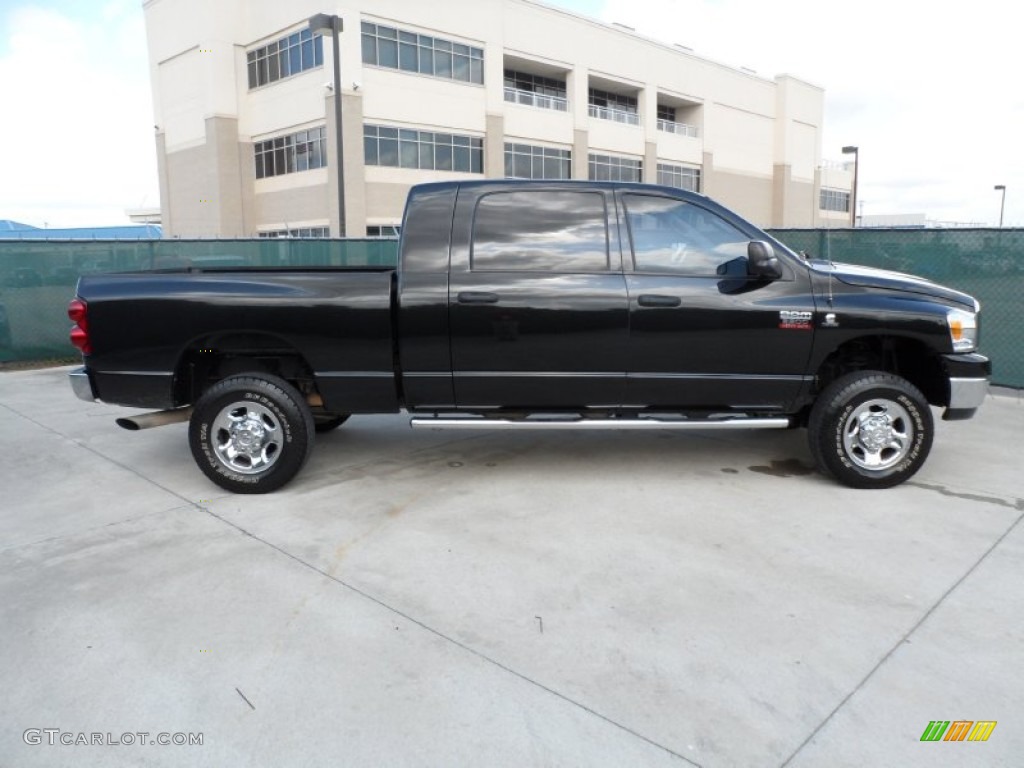 Brilliant Black 2007 Dodge Ram 2500 SLT Mega Cab 4x4 Exterior Photo #51007456