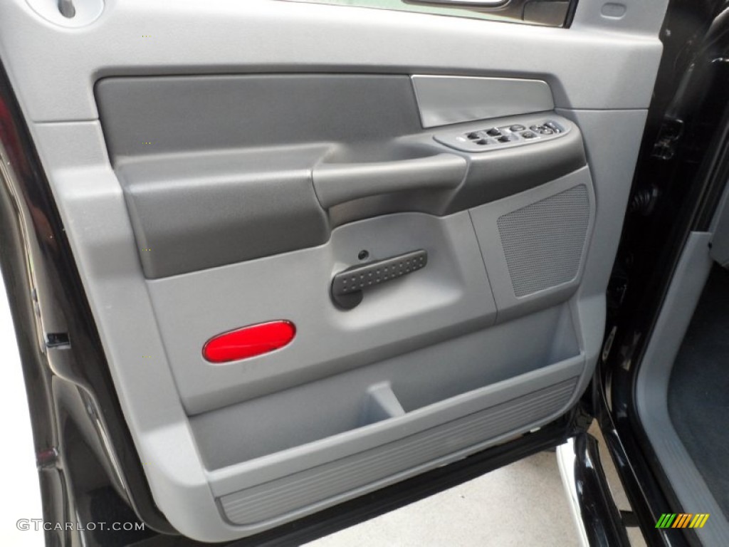 2007 Dodge Ram 2500 SLT Mega Cab 4x4 Medium Slate Gray Door Panel Photo #51007993