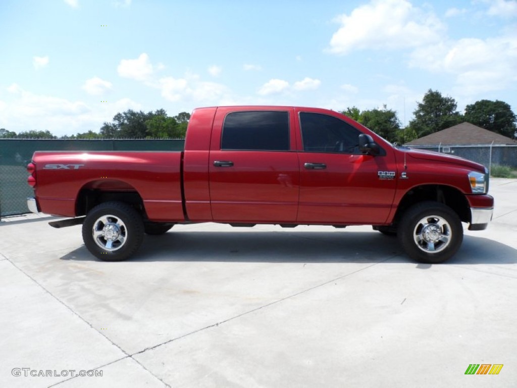 Inferno Red Crystal Pearl 2008 Dodge Ram 2500 SXT Mega Cab 4x4 Exterior Photo #51008203