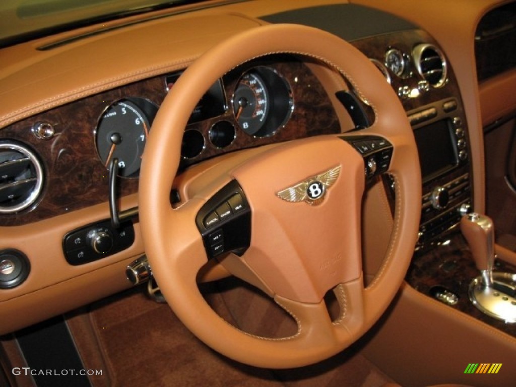 2011 Bentley Continental GTC Standard Continental GTC Model Saddle Steering Wheel Photo #51008560