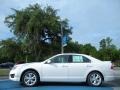White Platinum Tri-Coat 2012 Ford Fusion SE V6 Exterior