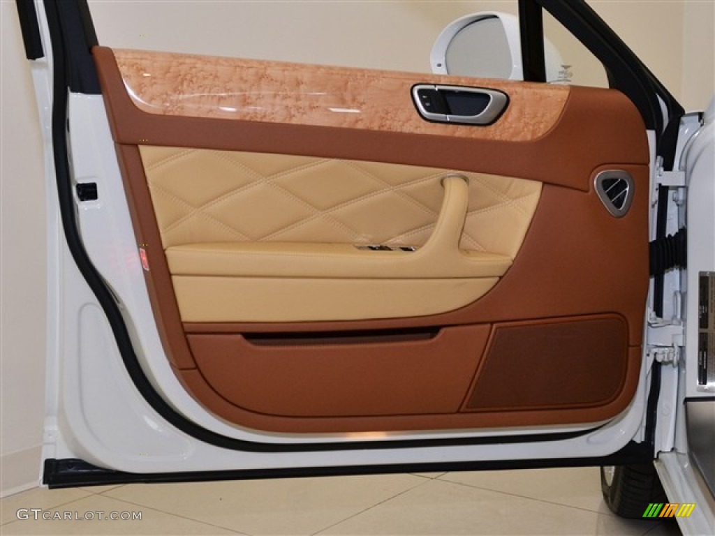 2011 Bentley Continental Flying Spur Speed Saffron/Saddle Door Panel Photo #51009175