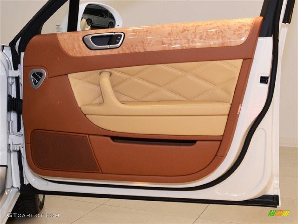 2011 Bentley Continental Flying Spur Speed Saffron/Saddle Door Panel Photo #51009190
