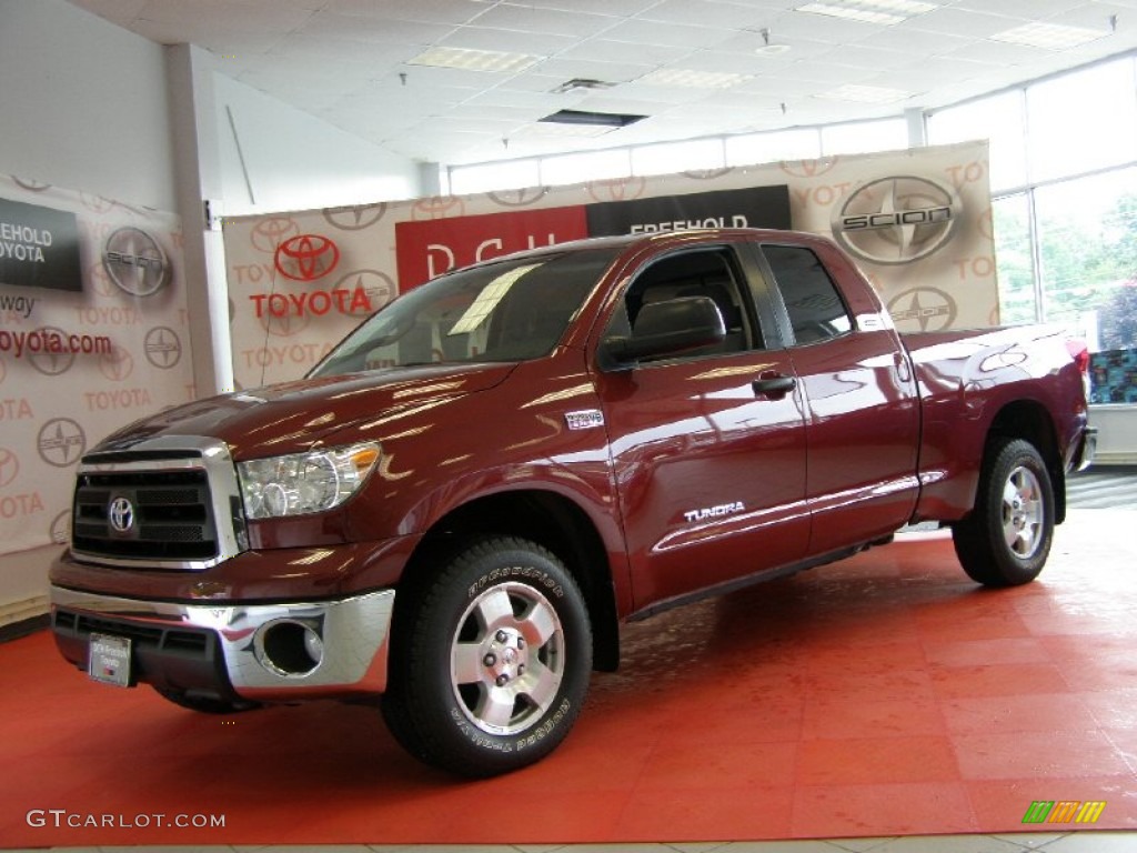 2010 Tundra TRD Double Cab 4x4 - Radiant Red / Graphite Gray photo #1