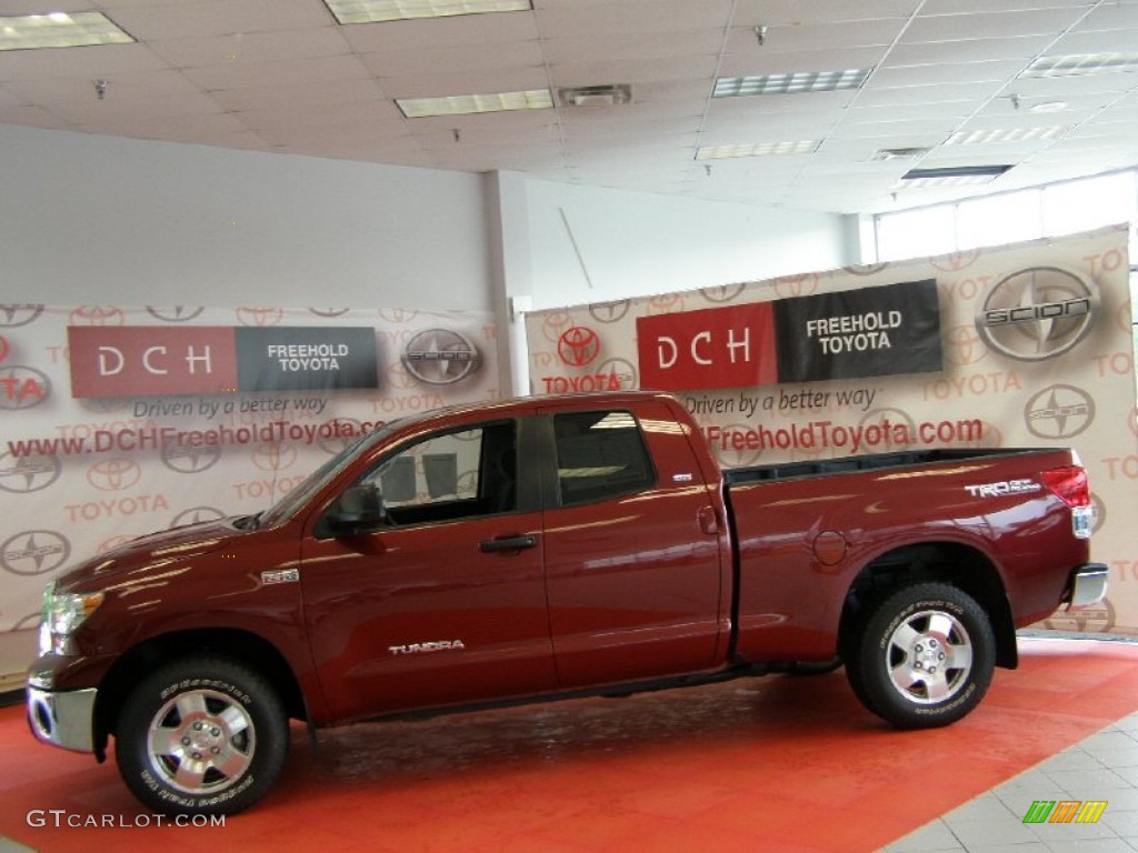 2010 Tundra TRD Double Cab 4x4 - Radiant Red / Graphite Gray photo #4