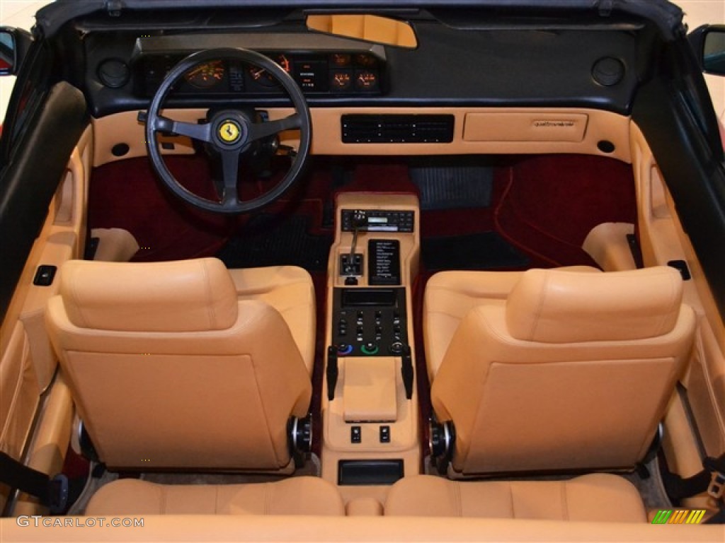1987 Ferrari Mondial Cabriolet Tan Dashboard Photo #51010402
