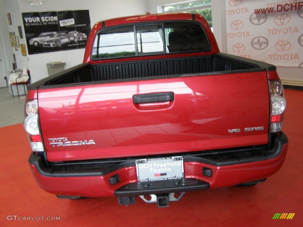 2009 Tacoma V6 SR5 Double Cab 4x4 - Barcelona Red Metallic / Graphite Gray photo #6