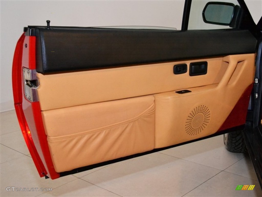 1987 Ferrari Mondial Cabriolet Tan Door Panel Photo #51010465