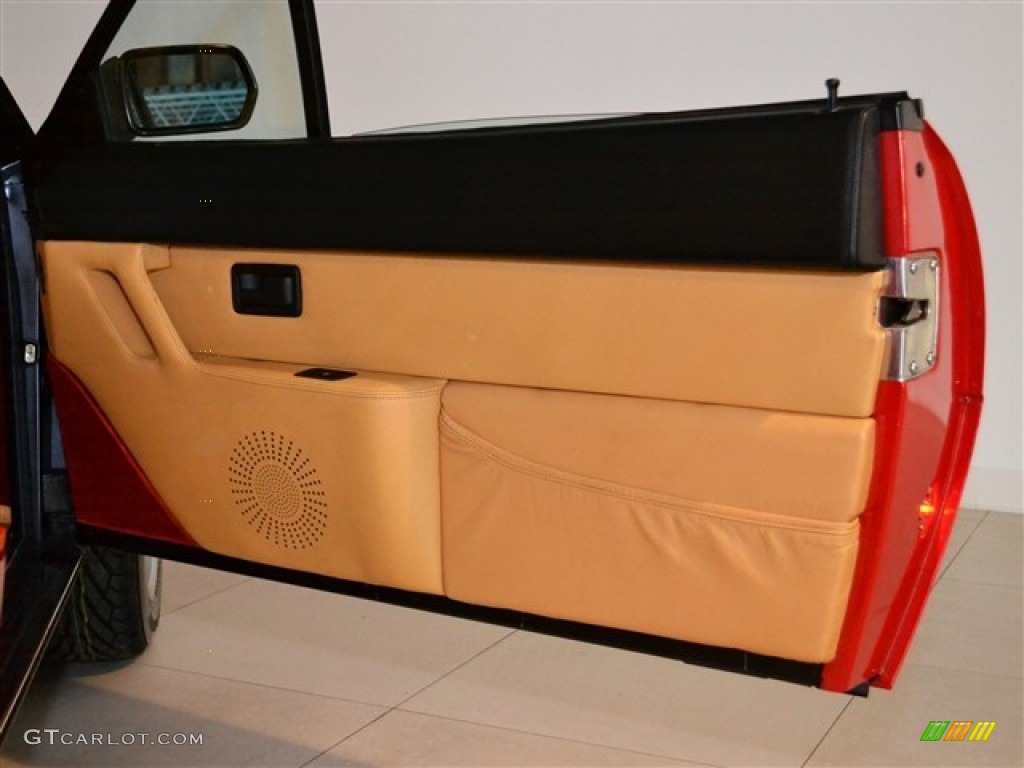 1987 Ferrari Mondial Cabriolet Tan Door Panel Photo #51010477
